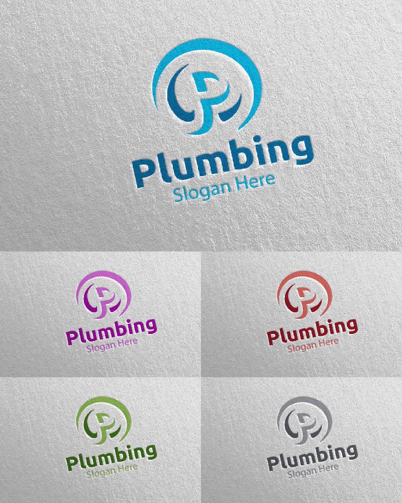 Template #112705 Plumbing Plumber Webdesign Template - Logo template Preview