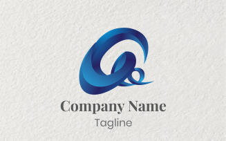 3D Letter A Logo Template