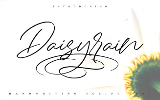 DaisyRain | Handwriting Cursive Font