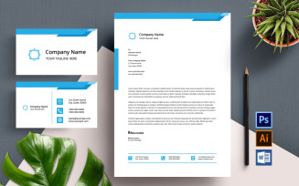 Letterhead and Business Card - Corporate Identity Template