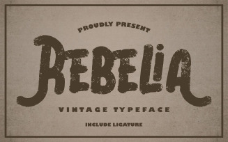 Rebelia | Vintage Typeface Font