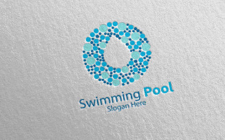 Swimming Pool Services 2 Logo Template