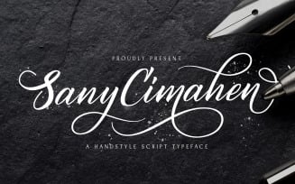 Sany Cimahen - Handwritten Font