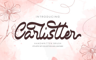 Carlistter | Handwritten Brush Font