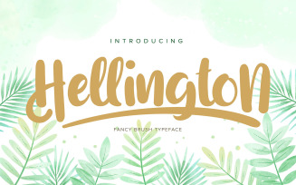Hellington | Fancy Brush Typeface Font