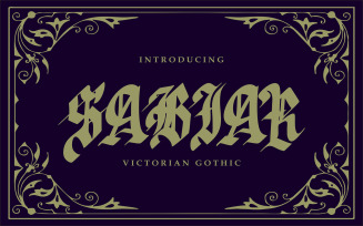 Sabhar | Victorian Font