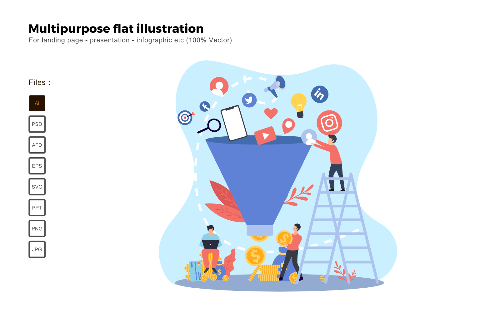 Kit Graphique #113041 Flat Illustration Divers Modles Web - Logo template Preview