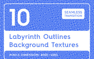 10 Labyrinth Outlines Textures Background