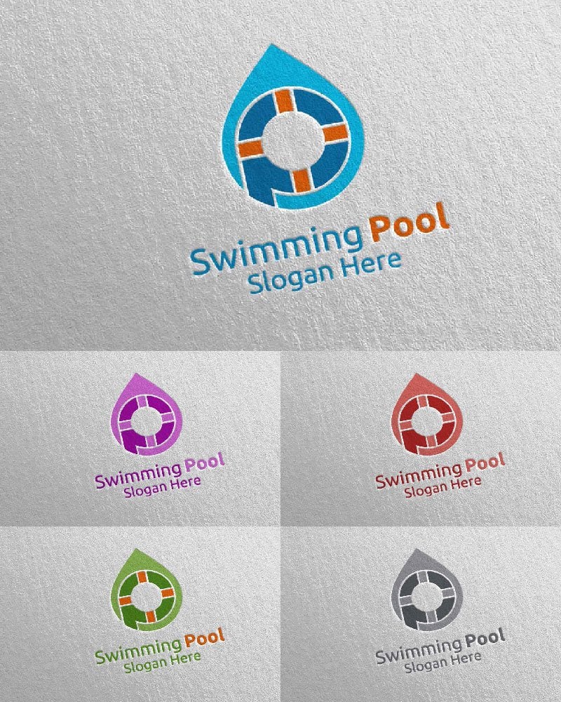 Kit Graphique #113125 Swimming Aqua Divers Modles Web - Logo template Preview