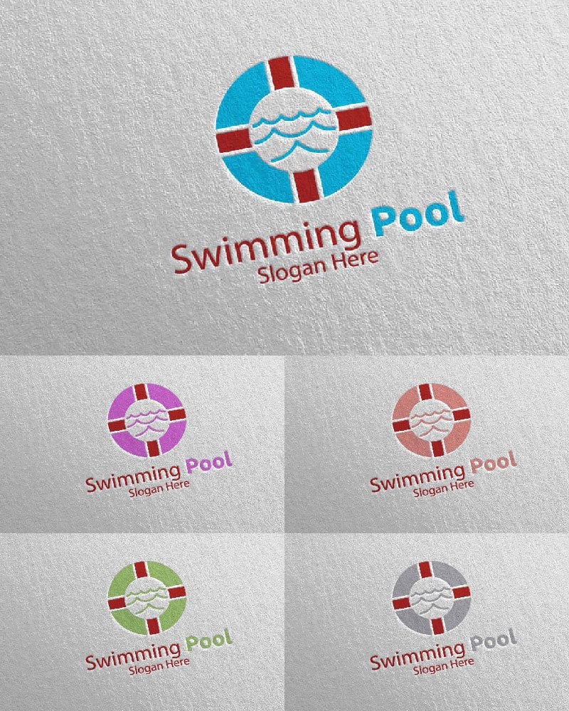 Kit Graphique #113127 Swimming Aqua Divers Modles Web - Logo template Preview