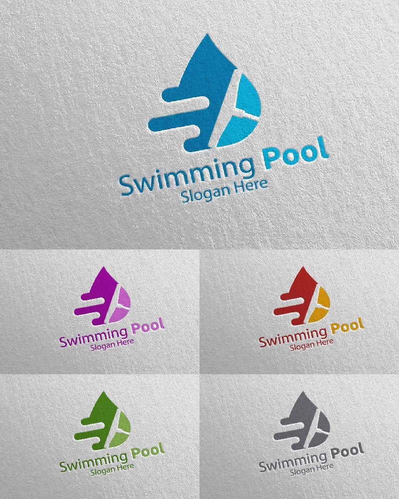 Kit Graphique #113160 Swimming Aqua Divers Modles Web - Logo template Preview