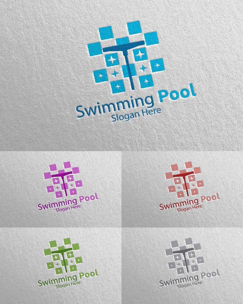 Kit Graphique #113162 Swimming Aqua Divers Modles Web - Logo template Preview