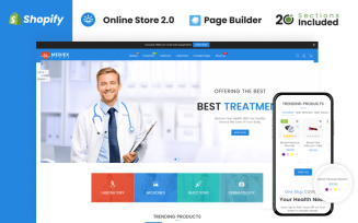 Mediex Health & Medicine Store Shopify Theme