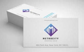 Metro City Letter M Logo Template