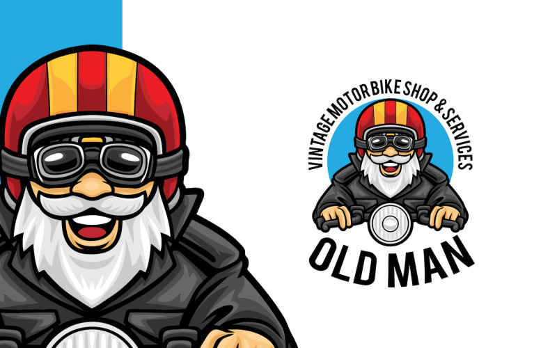 Motorbike Shop Service Logo Template