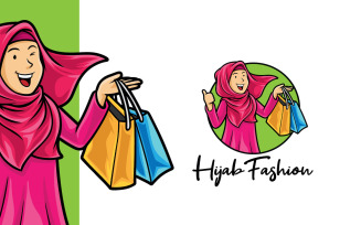 Muslim Fashion Logo Template