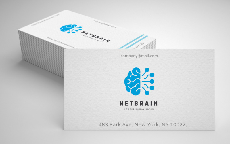 Net Brain Logo Template