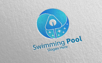 Swimming Pool Services 26 Logo Template