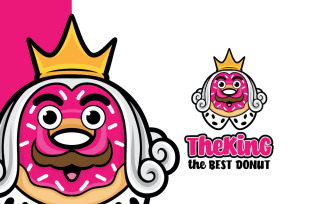 The King Donut Logo Template