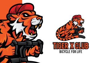 Tiger Bicycle Club Logo Template