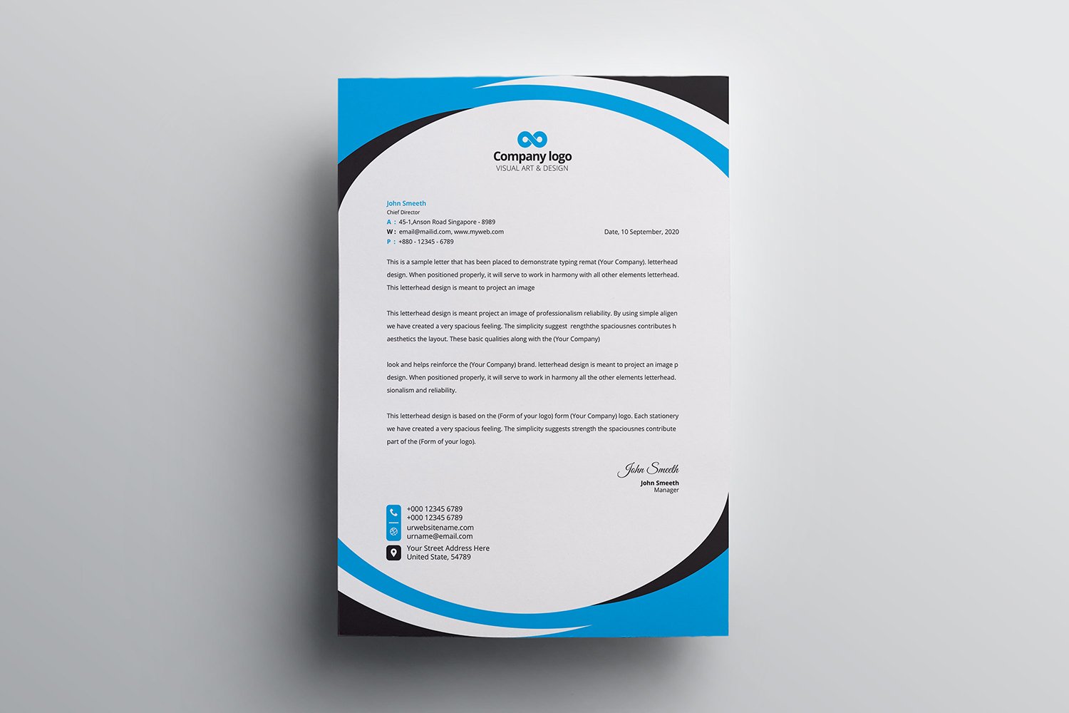 Kit Graphique #113228 Letter Corporate Divers Modles Web - Logo template Preview