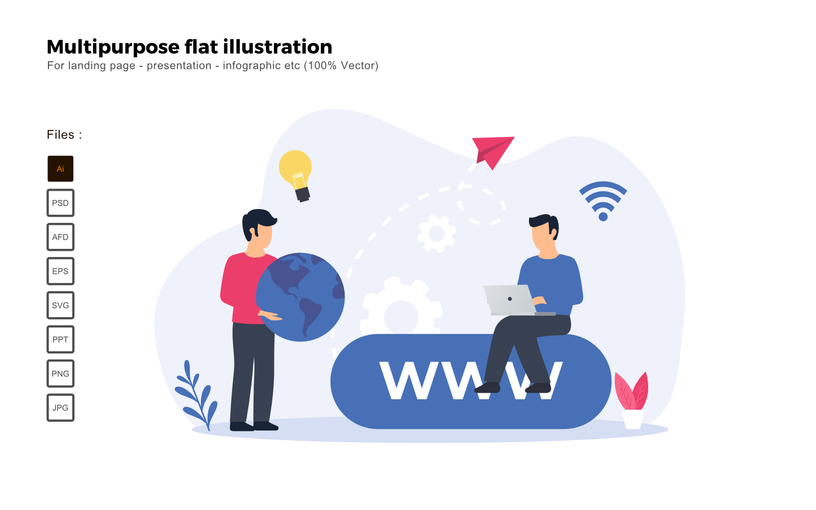 Kit Graphique #113263 Flat Illustration Divers Modles Web - Logo template Preview