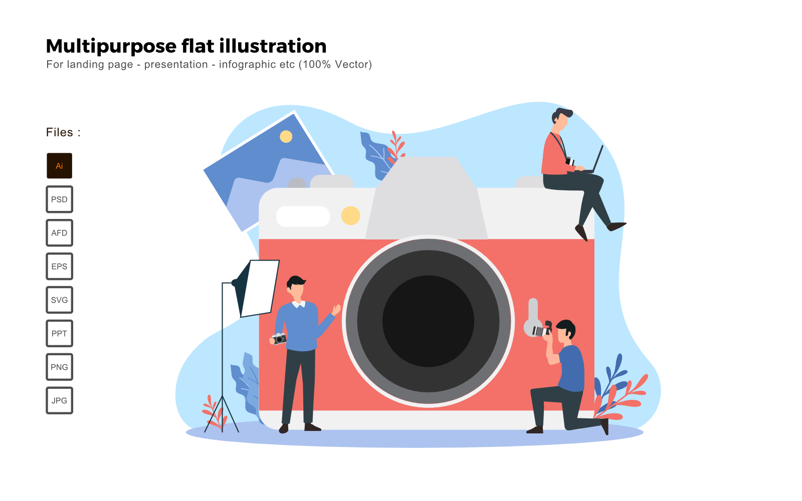 Kit Graphique #113271 Flat Illustration Divers Modles Web - Logo template Preview