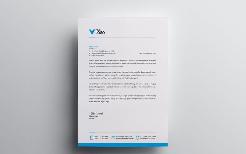 Letterhead - Corporate Identity Template