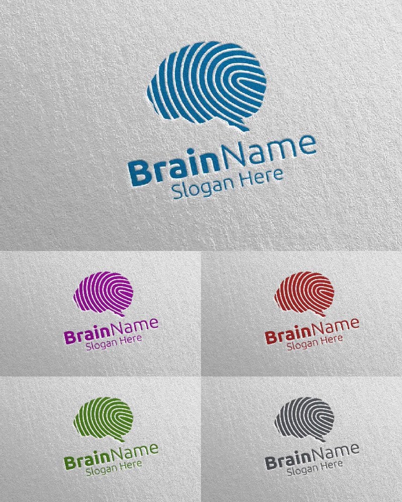 Kit Graphique #113325 Brain Logo Divers Modles Web - Logo template Preview