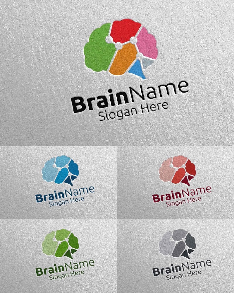 Kit Graphique #113329 Brain Logo Divers Modles Web - Logo template Preview