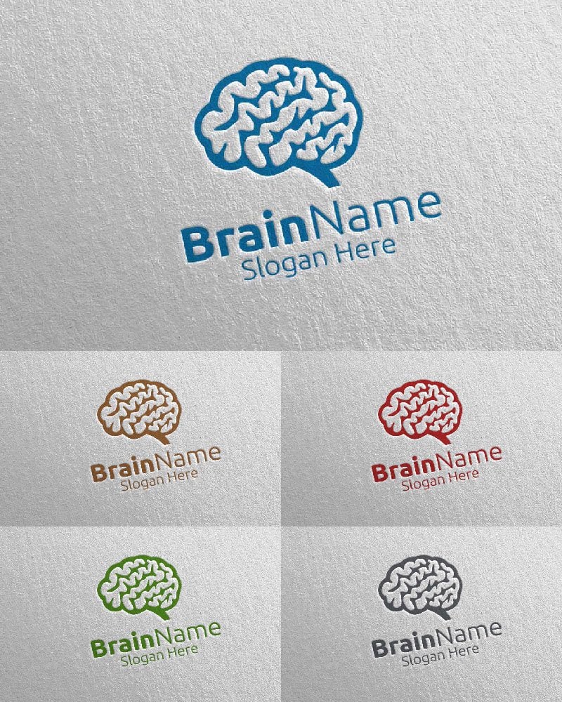 Kit Graphique #113331 Brain Logo Divers Modles Web - Logo template Preview