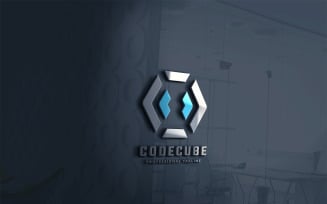 Code Cube Logo Template