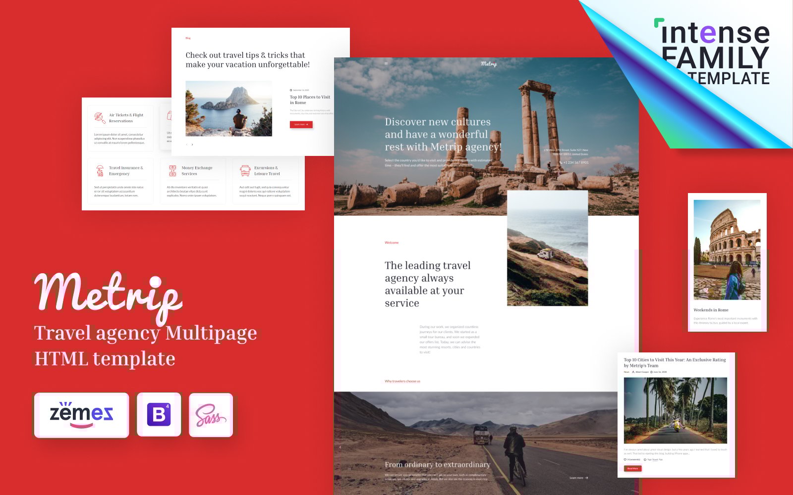 Metrip - Travel Agency HTML №113320