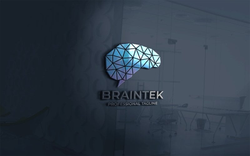 Template #113405 Brain Computer Webdesign Template - Logo template Preview