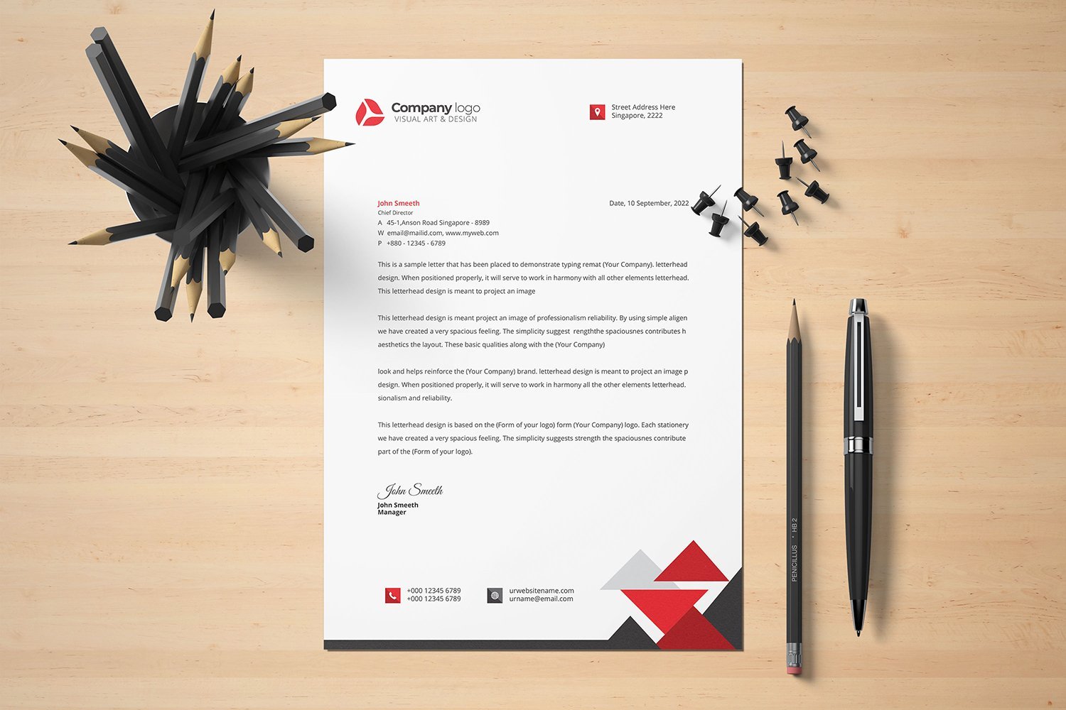 Kit Graphique #113479 Letter Corporate Divers Modles Web - Logo template Preview