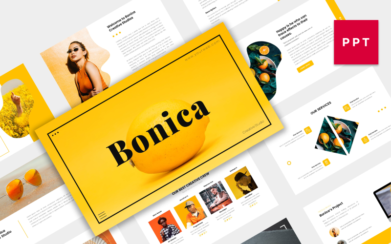 Bonica | Creative PowerPoint template PowerPoint Template