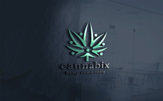 Cannabis Community Logo Template