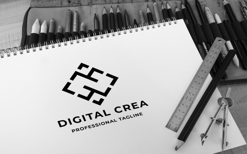 Digital Creative Agency Logo Template