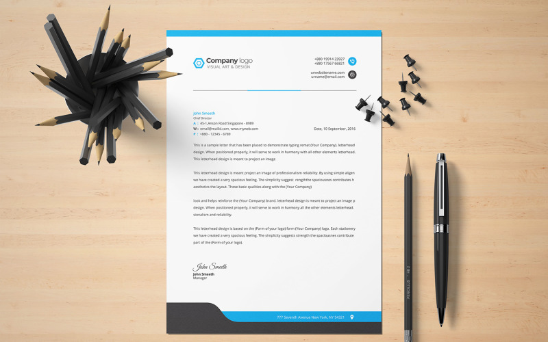 Letterhead - Corporate Identity Template