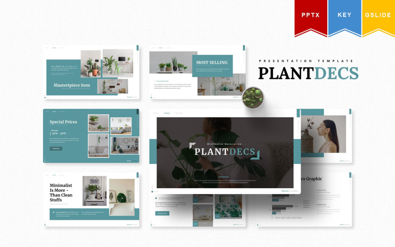 Plantdecs | , Keynote, Google Slide PowerPoint template PowerPoint Template