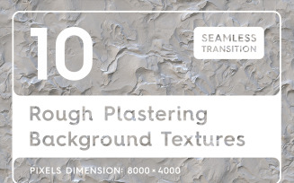 10 Rough Plastering Textures Background