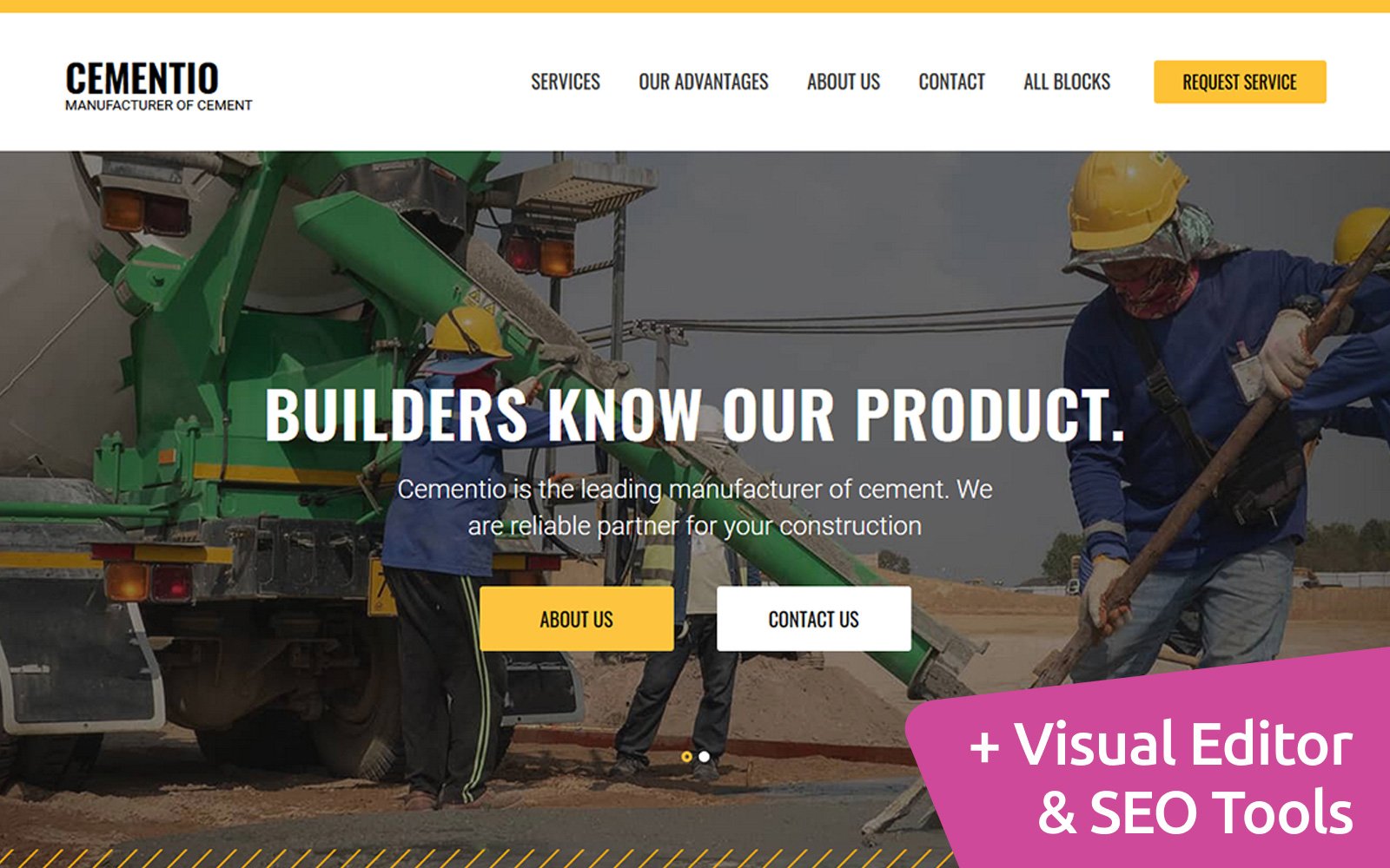 Template #113523 Cement Company Webdesign Template - Logo template Preview
