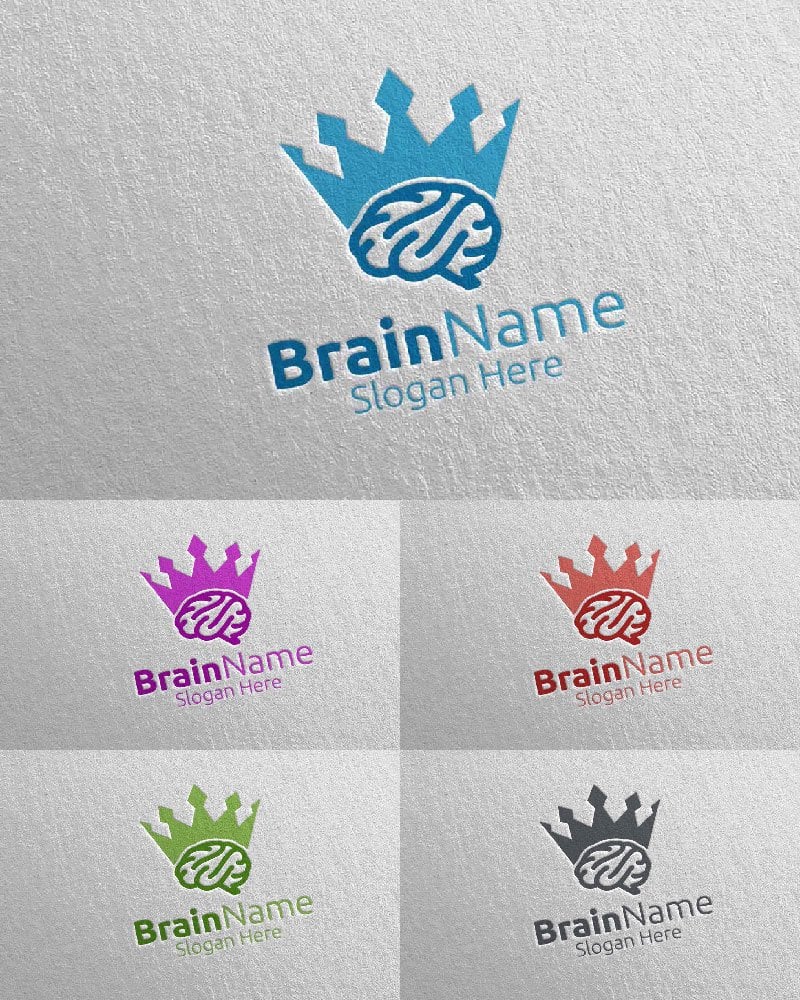 Kit Graphique #113552 Brain Logo Divers Modles Web - Logo template Preview