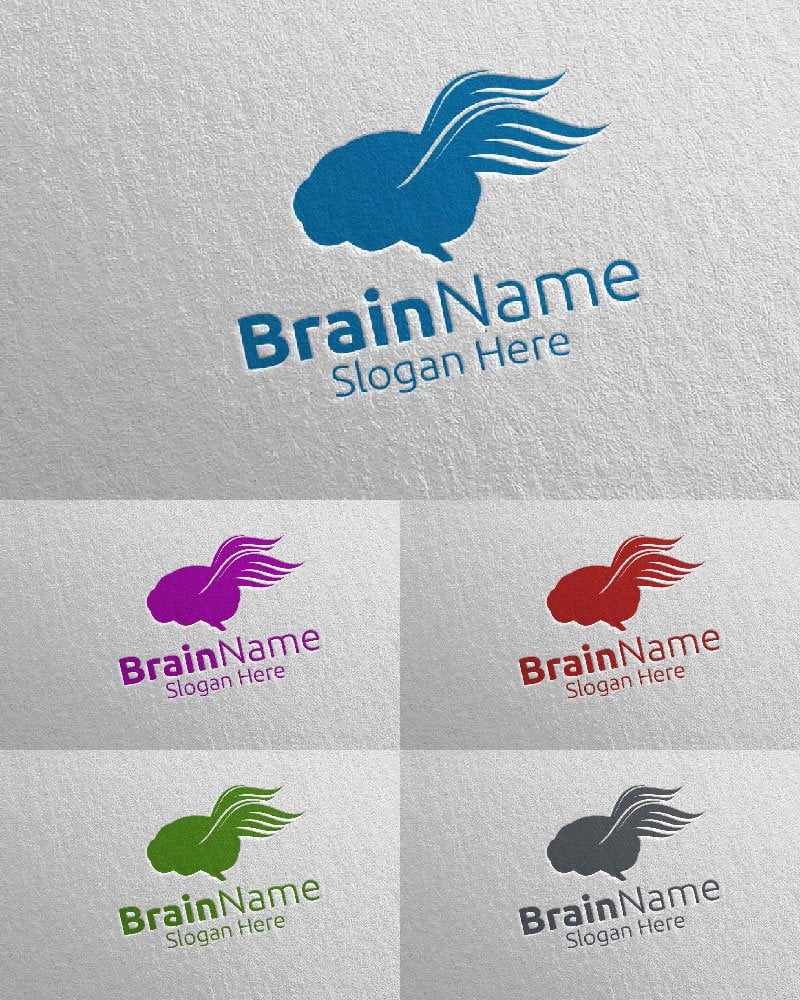 Kit Graphique #113559 Brain Logo Divers Modles Web - Logo template Preview