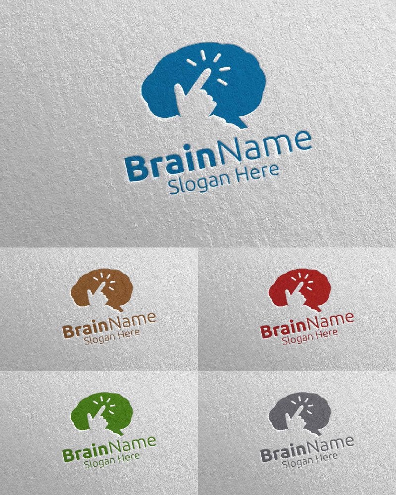 Kit Graphique #113560 Brain Logo Divers Modles Web - Logo template Preview