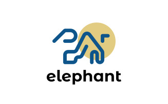 Elephant Mountain Logo Template