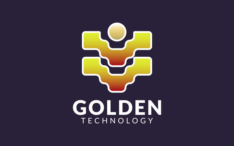 Golden Technology Logo Template