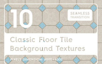 10 Seamless Classic Floor Tile Textures Background