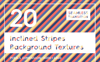 20 Seamless Inclined Stripes Textures Background