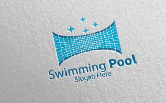 Swimming Pool Services 37 Logo Template